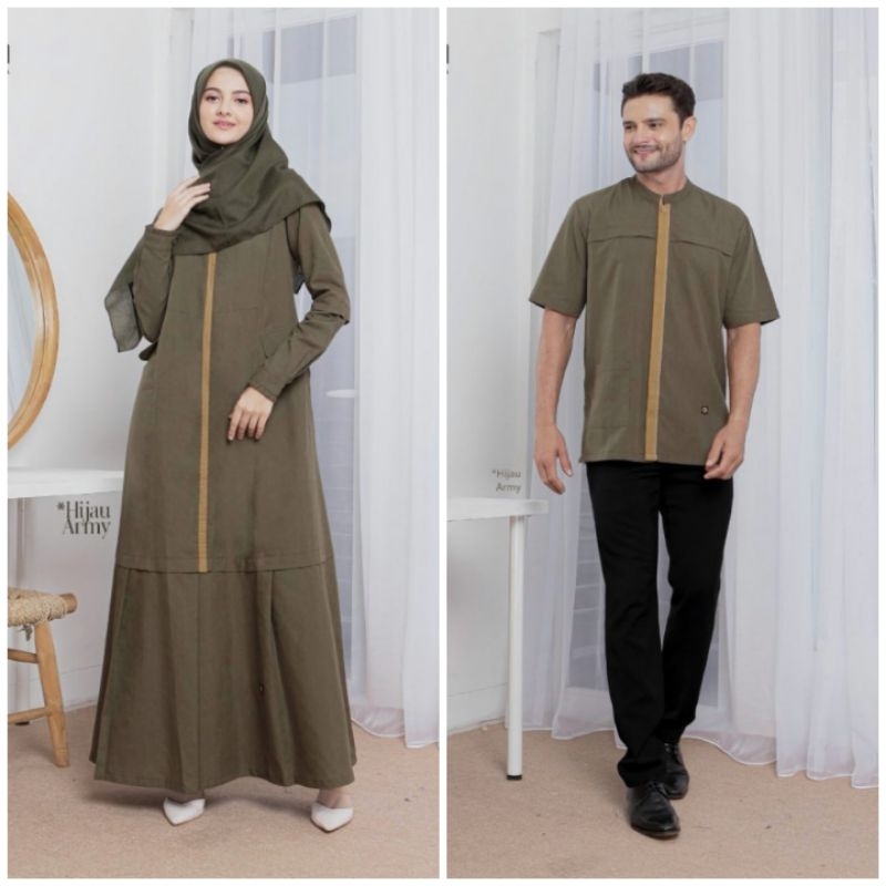 SERAGAM KELUARGA ENDOMODA NIDA HIJAU ARMY