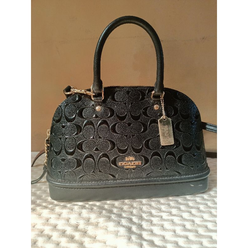 tas coach Sierra black signature Emboss ori
