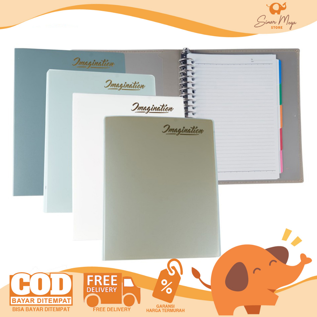 

Joyko Binder Loose Leaf A5-TSPL-M508 / Binder Ukuran A5 Warna Monokrom Sepia Clasic