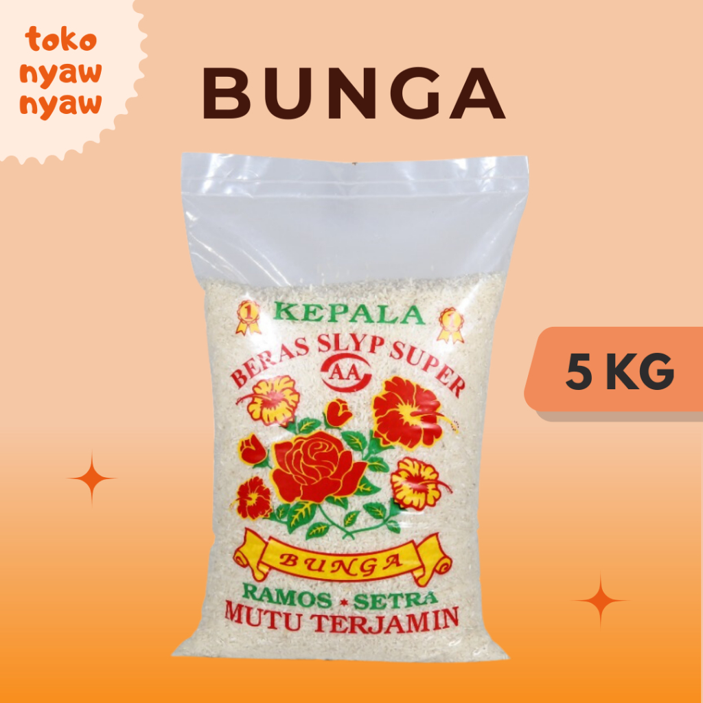 

Beras Bunga 3kg, 5kg ,10kg ,20kg, 25kg - Beras Ramos merk Bunga