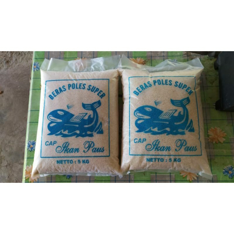 

beras premium/beras murah/ beras cap ikan paus