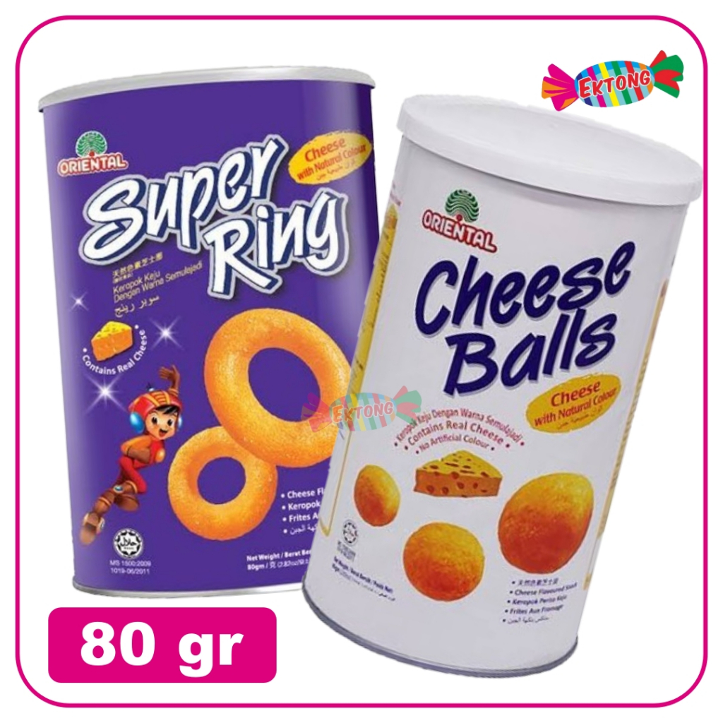 

ORIENTAL Snack CHEESE BALL / SUPER RING 80GR