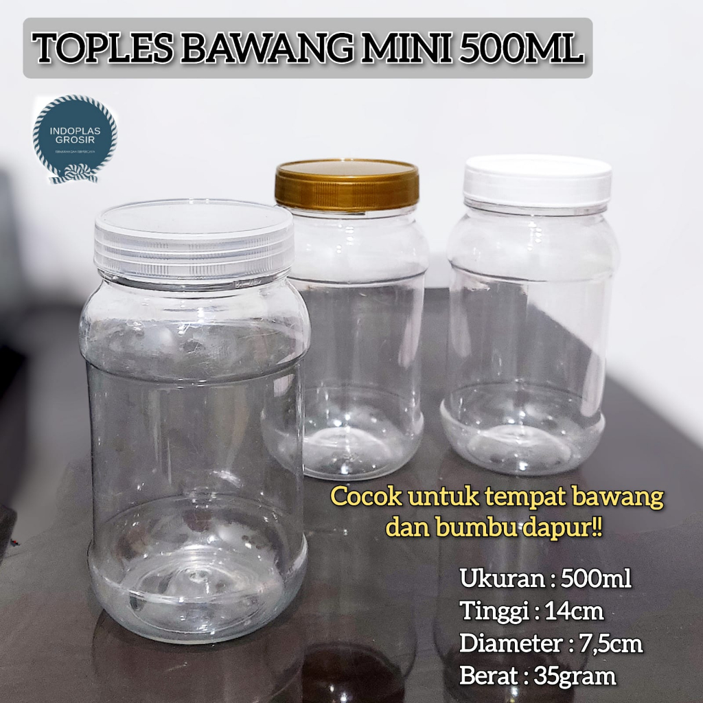 TOPLES PLASTIK BAWANG / TOPLES TABUNG / TOPLES BAWANG 500ML