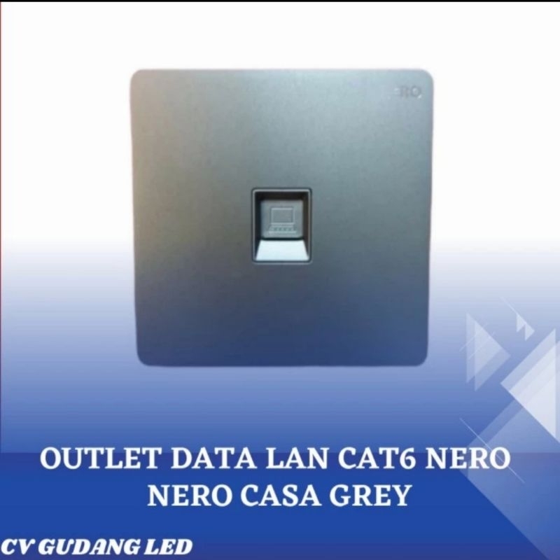 Outlet Data LAN Cat6 X2PCA-GR Nero Casa