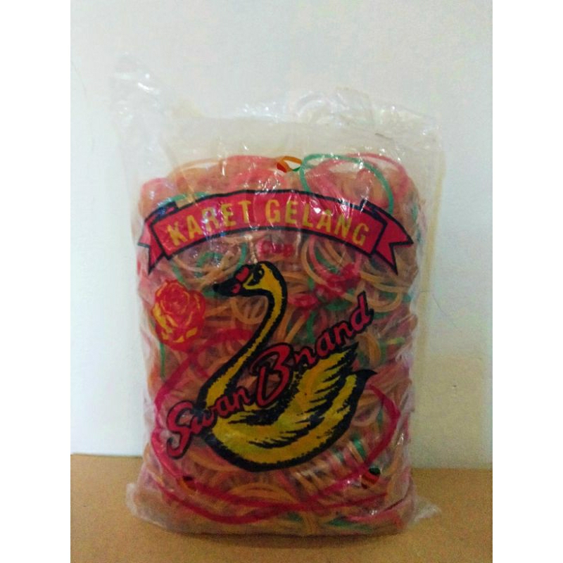 karet gelang pentil merek cap swan brand berat 500 gr
