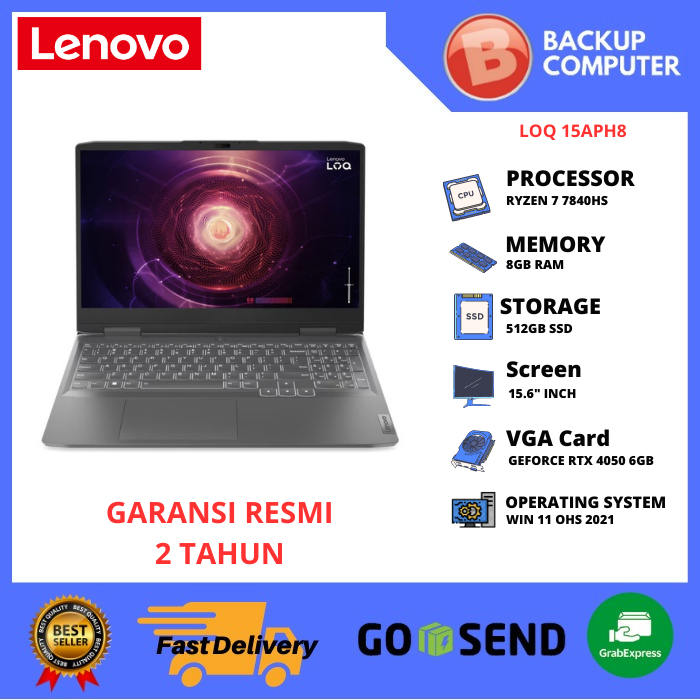 LAPTOP LENOVO LOQ 15APH8 82XT003HID R7 7840HS
