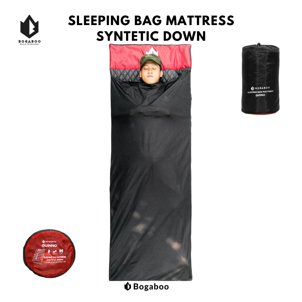 BOGABOO sleeping bag matras 4 layer synthetic down seri QUINNO - sleeping bag ultralight - sleepingb