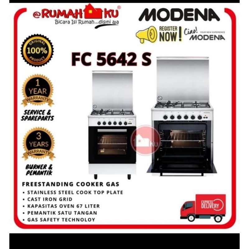 MODENA FC 5642 S FREESTANDING COOKER