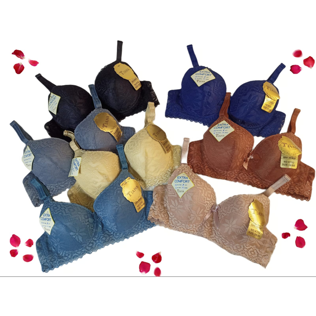 Tiana  / BH Kawat Jumbo / Bra Brukat  Busa Tipis / Bra Push Up  Tiana 807
