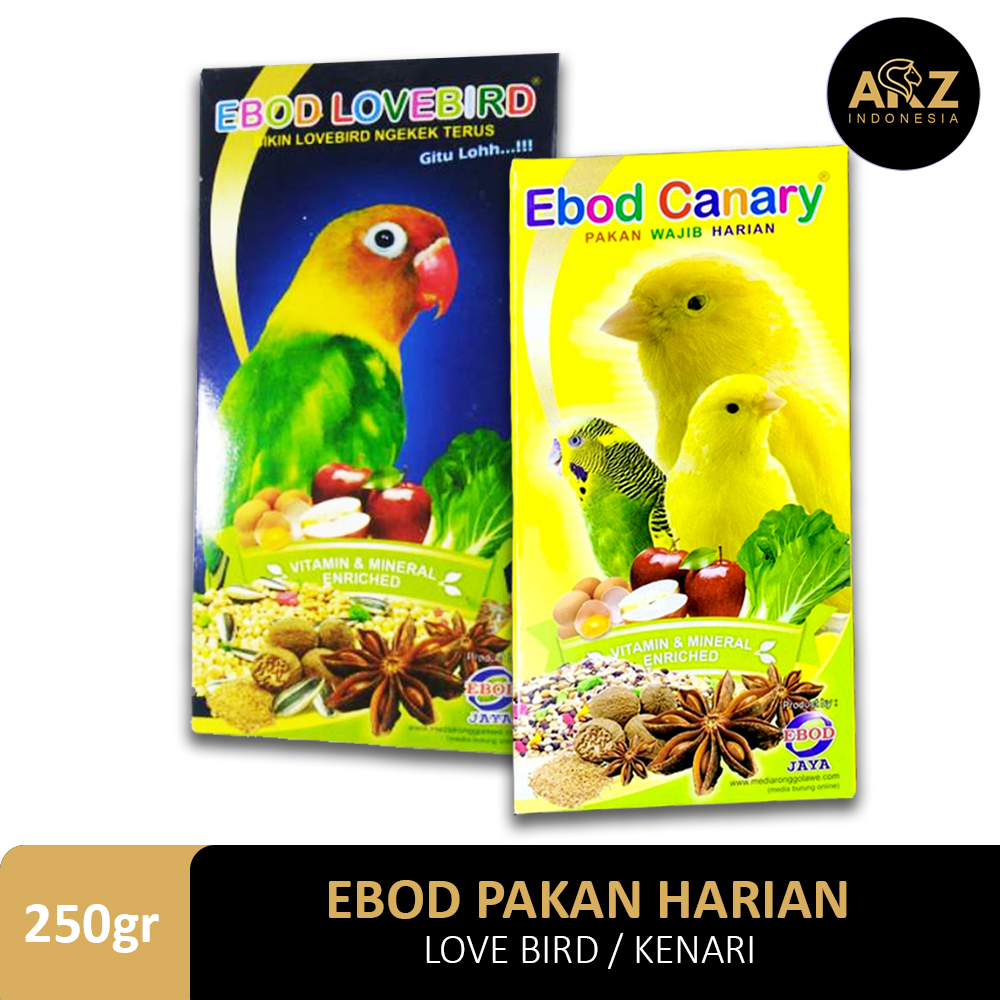 Biji Pakan Burung Ebod Jaya Kardus Canary Love Bird Makanan Harian Wajib Kenari