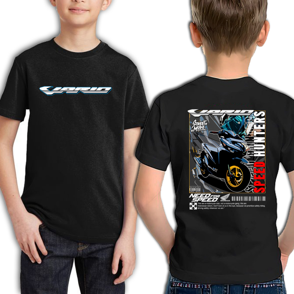 Kaos Anak Vario 150 160 Warna Hitam Vario Speed Hunters Kaos Anak Distro Honda vario Terbaru Baju An