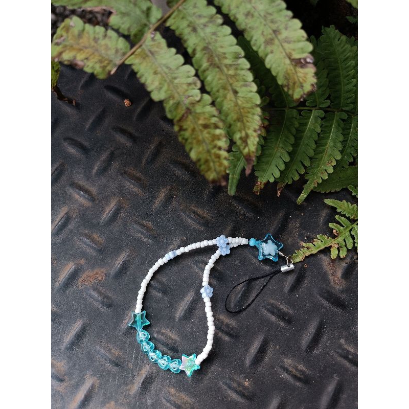 Maniknyaling : strap hp / gantungan hp beads / keychain beads