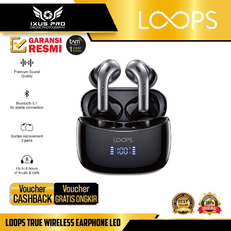 LOOPS True Wireless Earphone LED