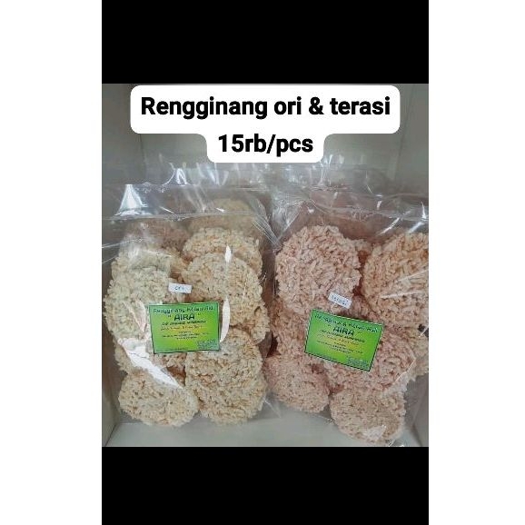 

rengginang original dan terasi per pack berat ±175gr