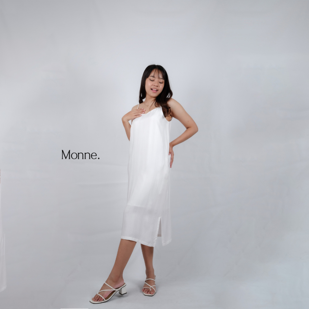 MONNE l Elba Dress | Summer Dress | Baju Pantai | Midi | Dress Wanita Super Nyaman