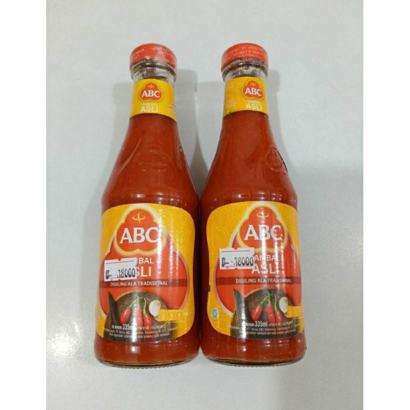 

NEW !! Saos Sambal Asli ABC 335ML Botol Kaca