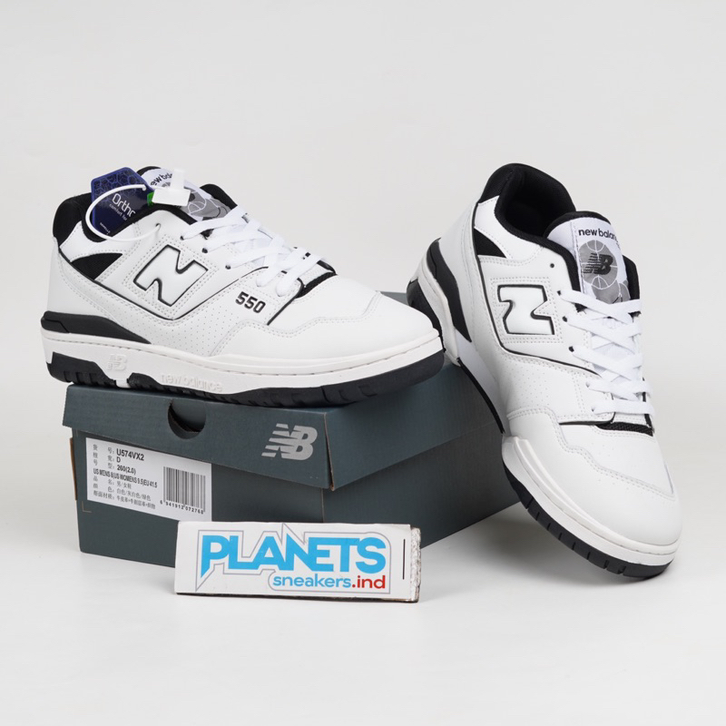 Sepatu New Balance 550 White Oreo Putih Hitam