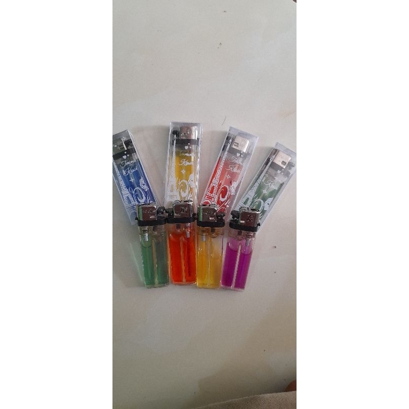 sovenir korek api gas bungkus mika motif