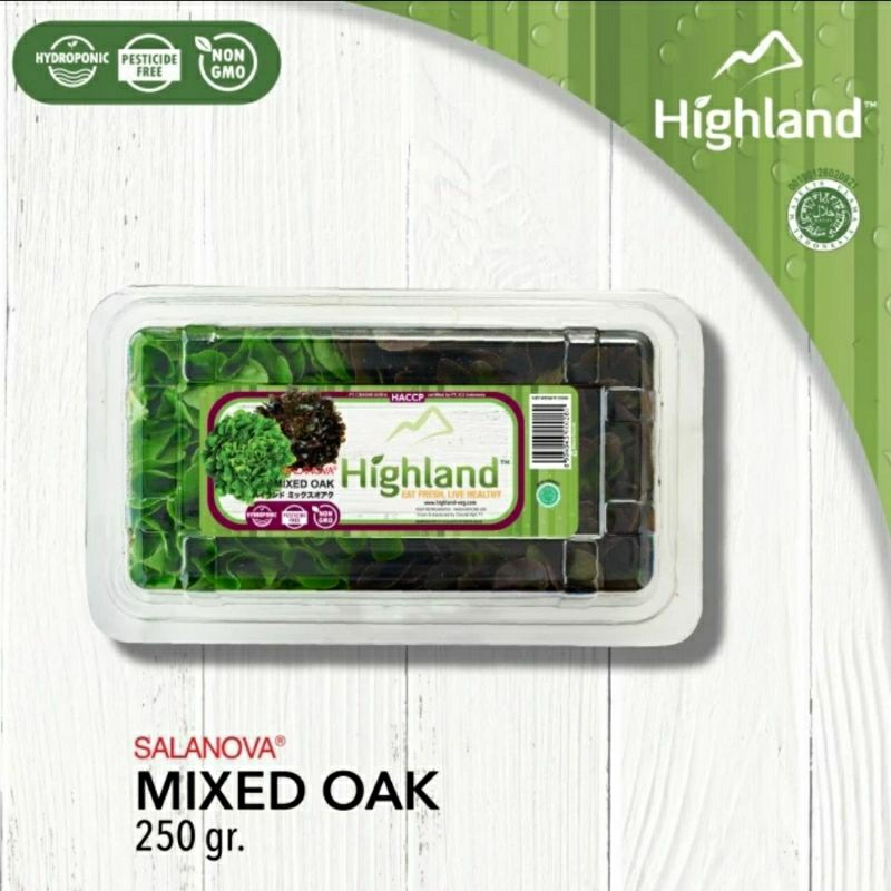 

Salanova Mixed Oakleaf Highland (Red&Green Oak) 250 gr