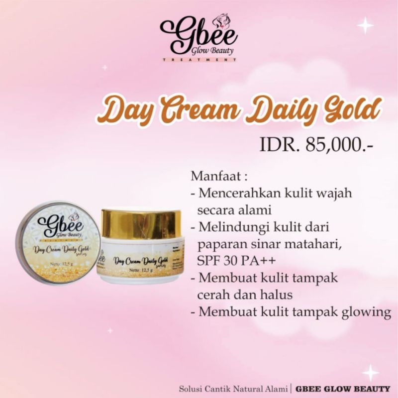Day cream gold glow beauty
