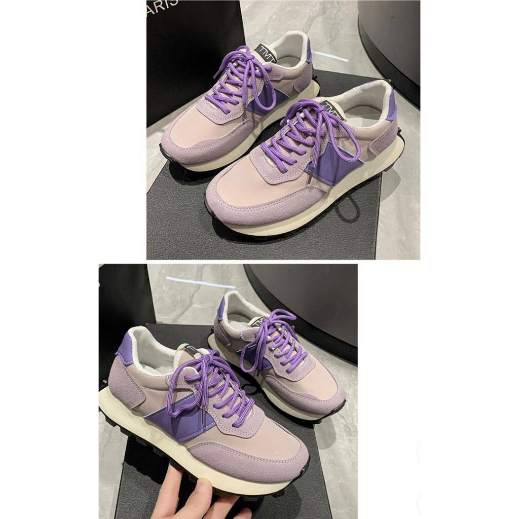 Sepatu sneakers pria wanita TMT purple