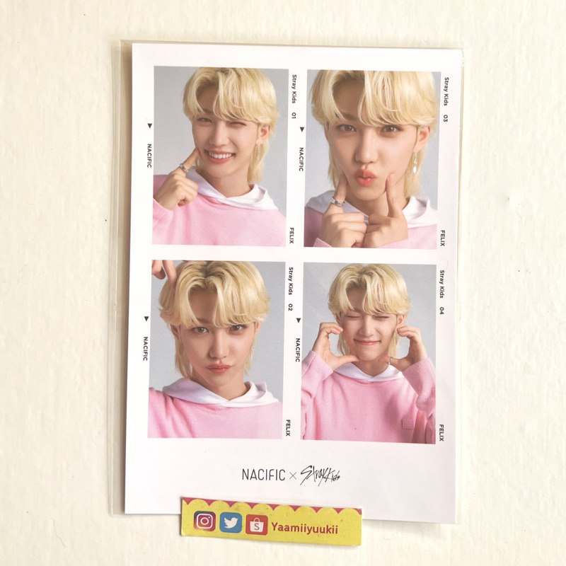 [ READY ] STRAY KIDS FELIX OFFICIAL 4 CUT NACIFIC