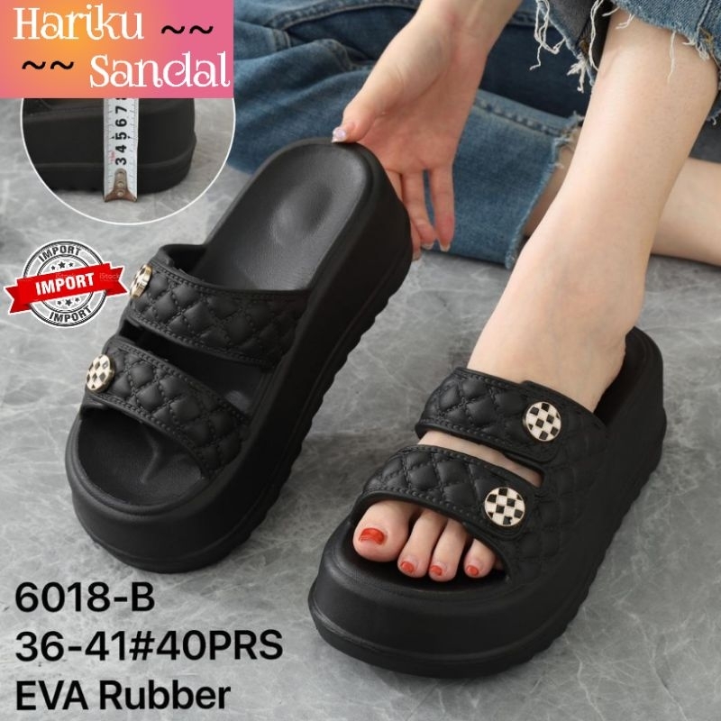 Sandal Fuji Ban 2 Pin LUXURY Terbaru Import 6018-B2