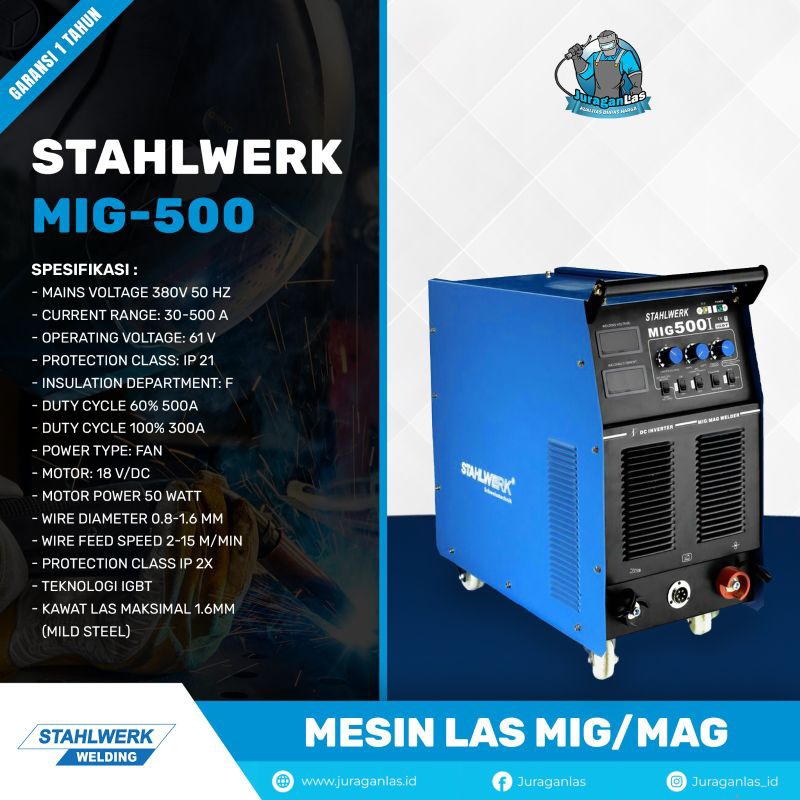 Mesin Las MIG/MAG merk Stahlwerk MIG-500