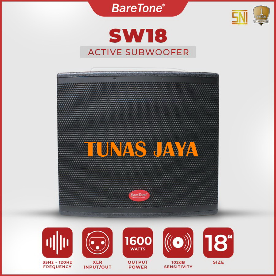 subwoofer aktif baretone 18 inch sw 18 original baretone sw-18 sub sw18
