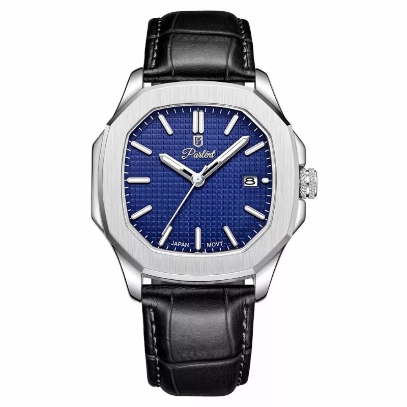 Jam Tangan Parlent Phoenix Leather Silver