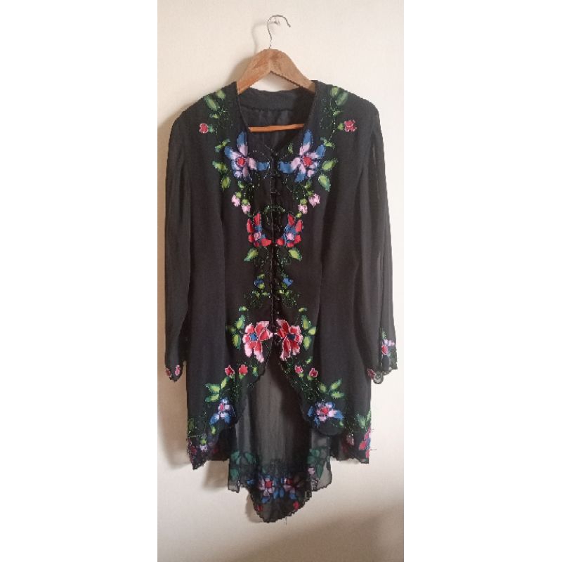 kebaya hitam payet