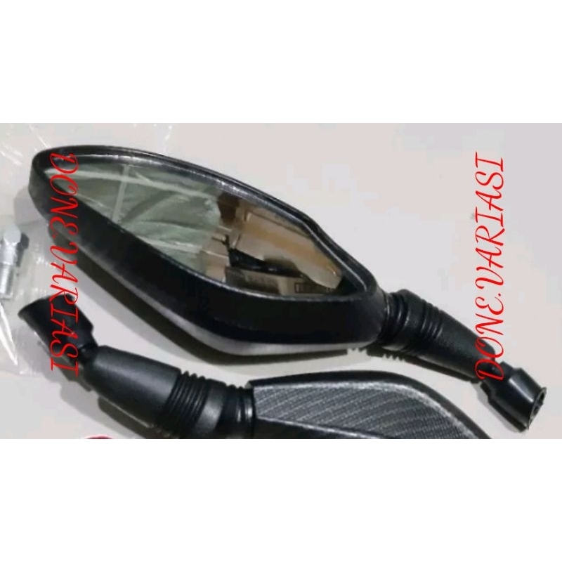 Spion click polos carbon paket + jalu stang+handgrip vario 150 thailand spion