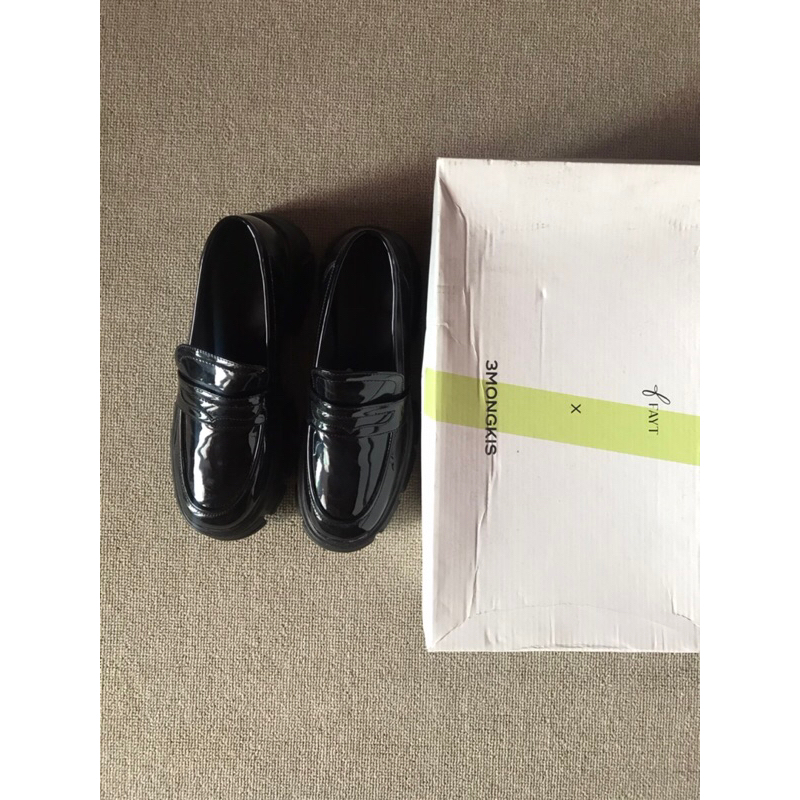 PRELOVED-LOAFER 3MONGKIS X FAYT - Coco-BLACK