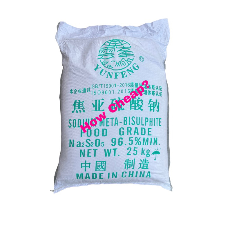 

Sodium Metabisulphite 25kg - Pengawet Saus dan Sambal