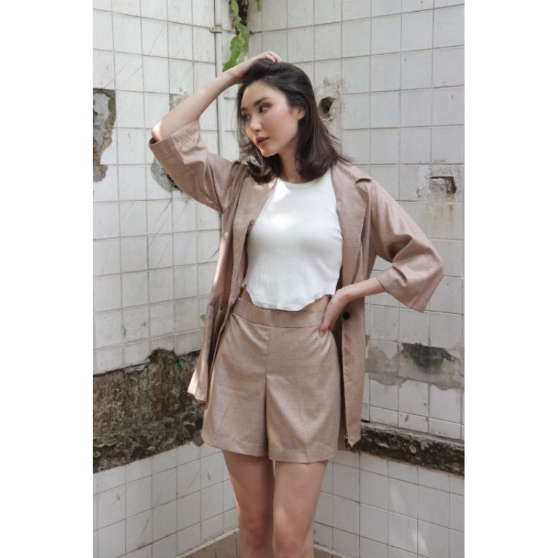 Ruby Set / Oversized Blazer Set Short Pants