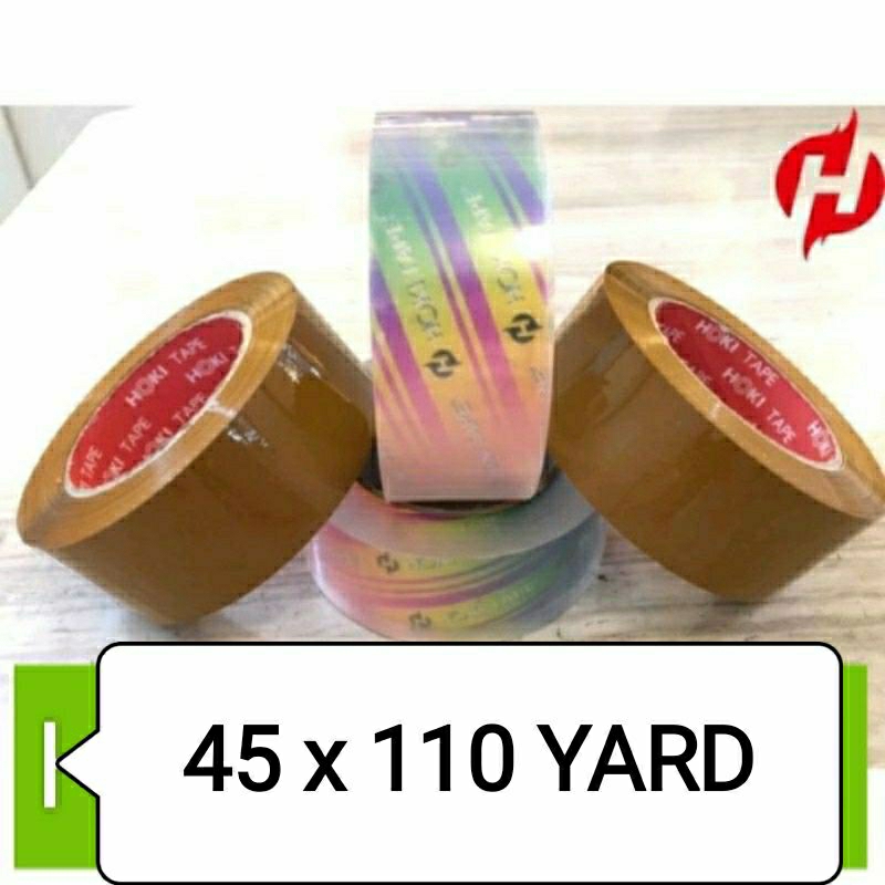 

Lakban Coklat dan Bening 45 x 110 Yard