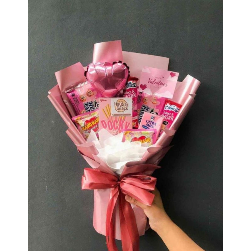 

bucket snack buket snack pink