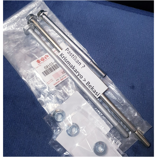 Baut Pegangan Mesin Satria 2 tak Hiu 2t Lumba Set Ori Monting 2tak Mounting Rangka Suzuki