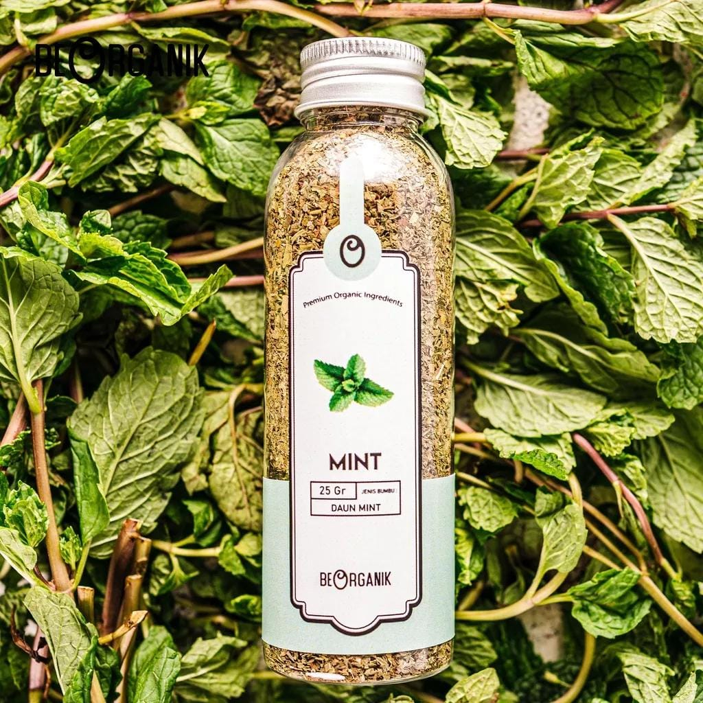 

Beorganik Dried Mint Flakes/Mint Kering Bubuk 25g 100% Asli Murni