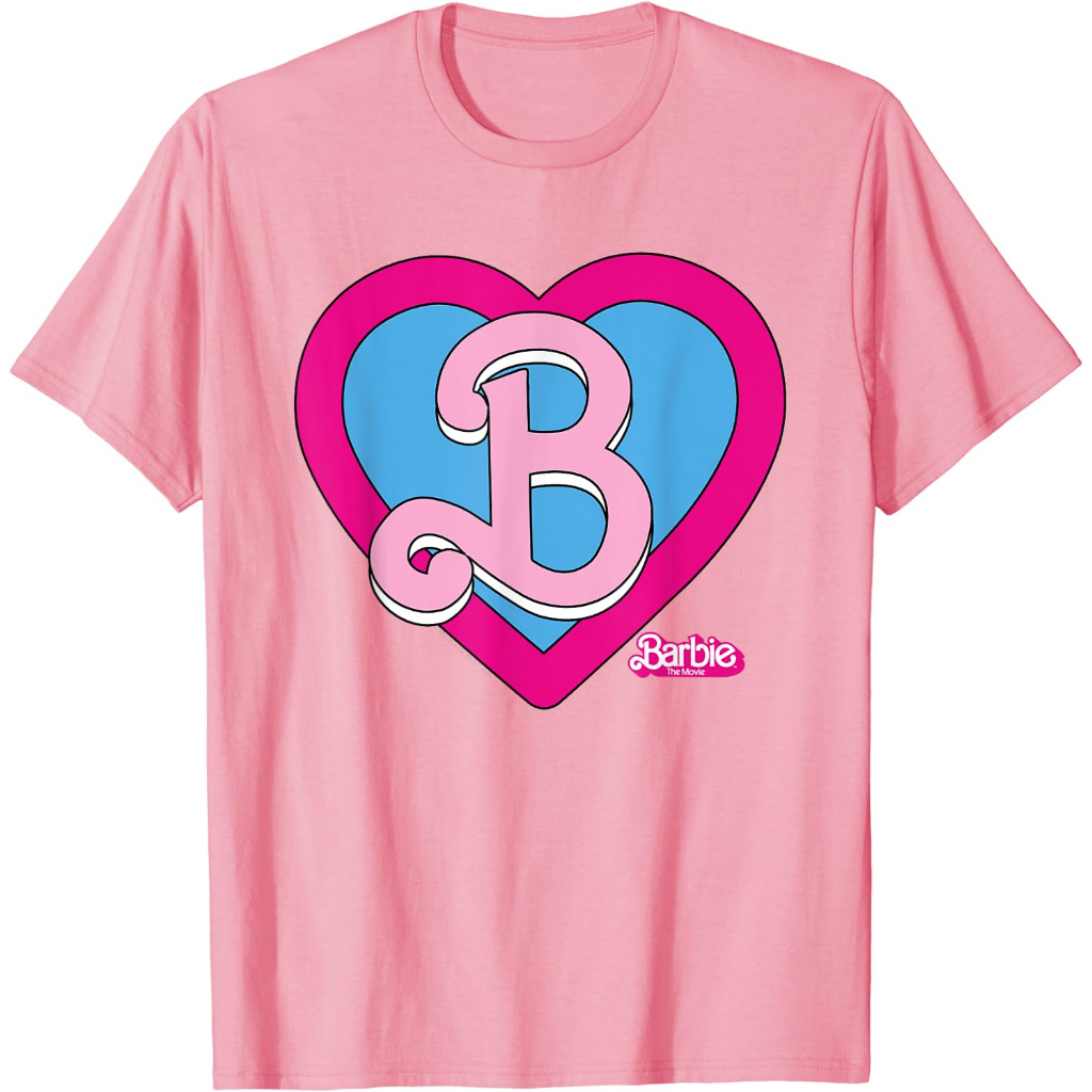 Baju anak Barbie The Movie - Heart Crest T-Shirt  Kaos Anak Pakaian anak Fashion Bayi Fashion Boy Fa