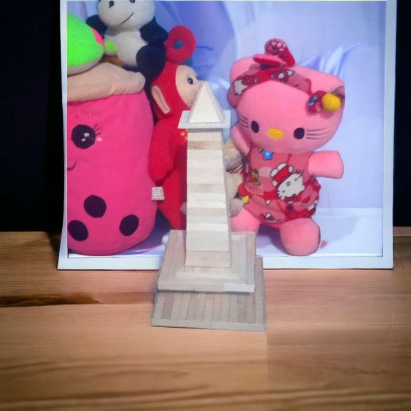 miniatur tugu monas stik es krim