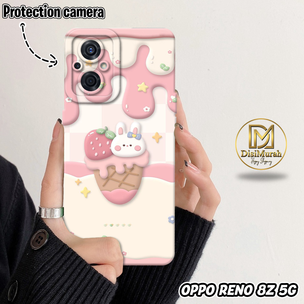 (DS3060) Case Hp Pro Kamera Oppo Reno 8Z 5G  MOTIF Kartun Lucu Keren Ready Untuk semua tipe handphon