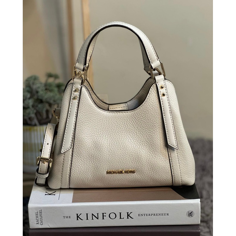 MK small arlo crossbody bag cream