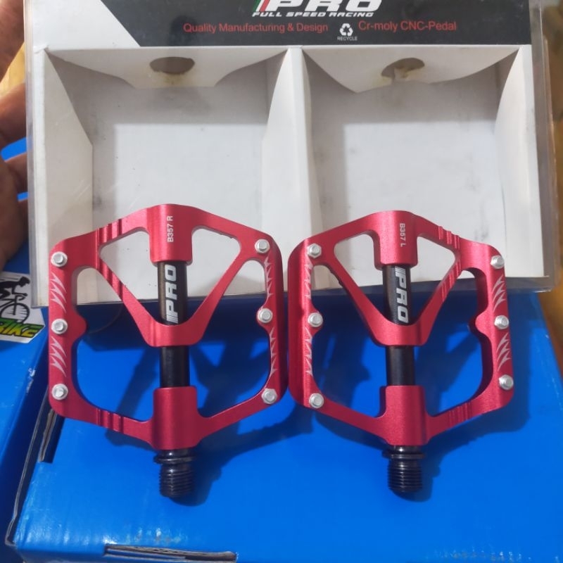pedal pro 3 bearing bahan alloy cnc pedal sepeda MTB lipat roadbike