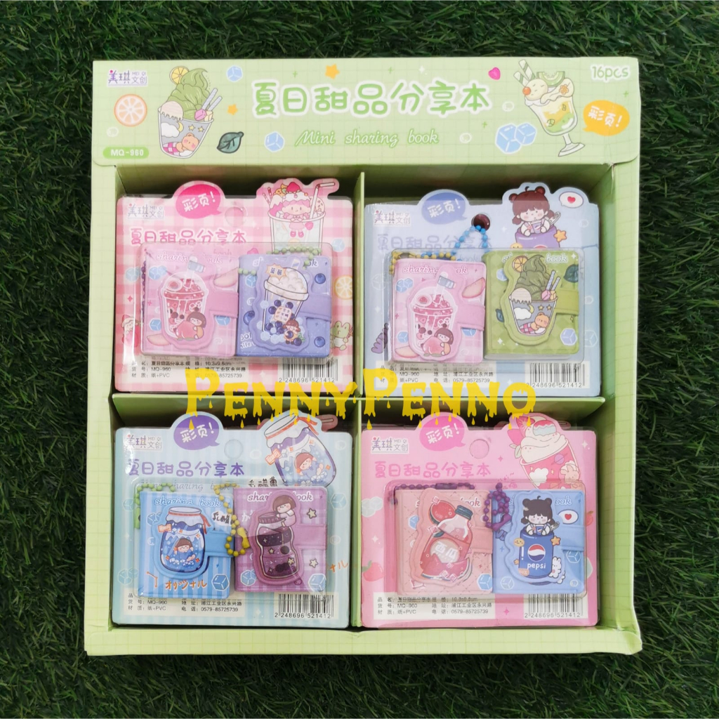 

Paket Notebook Mini + Tali Gantungan Motif Boba 1 Set isi 2 Pcs