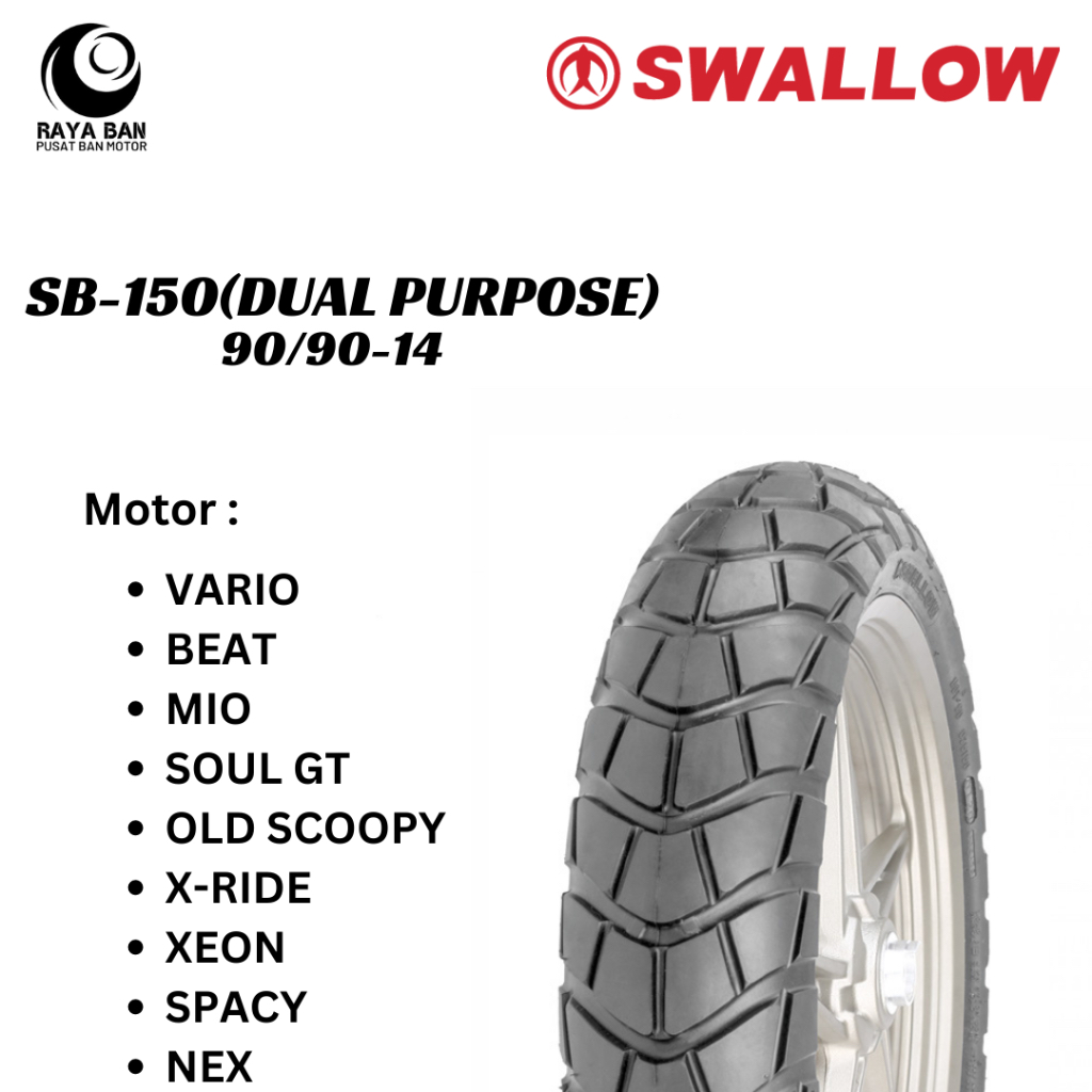 Ban Motor Swallow SB-150 90/90-14 TL (BARU)