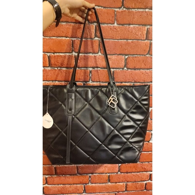 Tas Brunbrun Paris Colyn Black tote bag tas besar wanita cangklong shopie martin paris promo terbaru