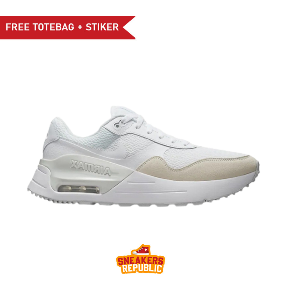 SEPATU NIKE ORIGINAL AIR MAX SYSTM WHITE SNEAKERS AUTHENTIC FOOTWEAR