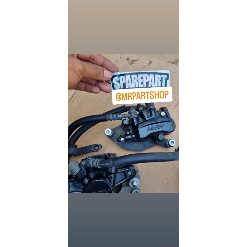 kaliper palababi rem depan belakang brake set kampas kanvas kamfas rem dan selang slang rem Honda PC