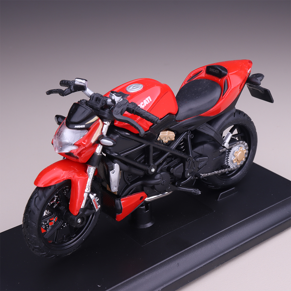 Miniatur Motor Maisto Ducati Mod StreetFighter S Skala 1:18 Diecast Mainan Koleksi